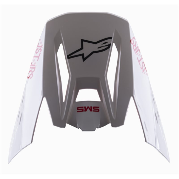 Helmet Spares Alpinestars S-M5 Bond Cap White red glossy Helmet Spares Alpinestars S-M5 Bond Cap White red glossy