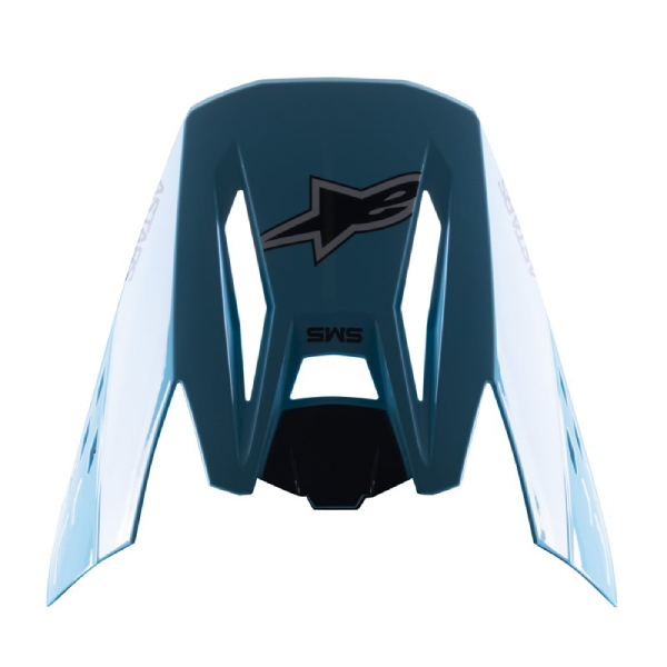 Helmet Spares Alpinestars S-M5 Speed Light blue black glossy peak Helmet Spares Alpinestars S-M5 Speed Light blue black glossy peak