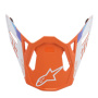 Helmet Spares Alpinestars S-M8 Contact Orange matt peak