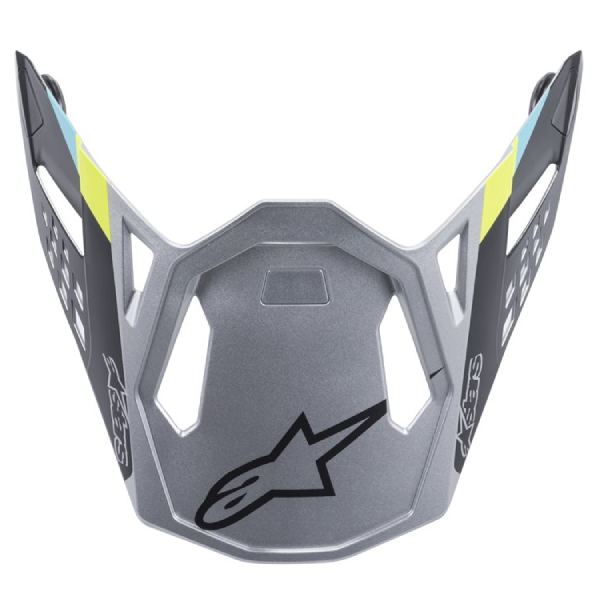 Helmet Spares Alpinestars S-M8 Contact Silver matt peak