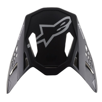 Helmet Spares Alpinestars S-M8 Echo Black white matt peak