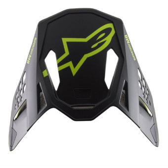 Helmet Spares Alpinestars S-M8 Echo Black yellow fluo matt peak Helmet Spares Alpinestars S-M8 Echo Black yellow fluo matt peak