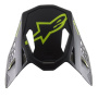 Helmet Spares Alpinestars S-M8 Echo Black yellow fluo matt peak