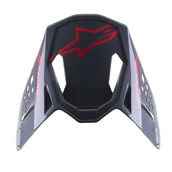 Helmet Spares Alpinestars S-M8 Radium 2 Black neon red glossy peak