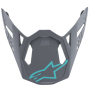Helmet Spares Alpinestars S-M8 Radium Gray teal matt peak