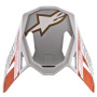 Helmet Spares Alpinestars S-M8 Triple Orange fluo white gold peak