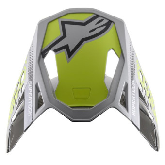 Helmet Spares Alpinestars S-M8 Triple Silver black yellow fluo peak Helmet Spares Alpinestars S-M8 Triple Silver black yellow fluo peak