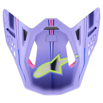 Helmet Spares Alpinestars S-M10 JL Visor Purple Pink FL Yellow Fluo Glossy Helmet Spares Alpinestars S-M10 JL Visor Purple Pink FL Yellow Fluo Glossy