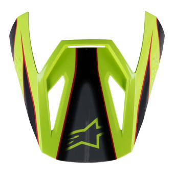 Helmet Spares Alpinestars S-M3 Fray Visor Red Yellow Fluo Black Glossy Helmet Spares Alpinestars S-M3 Fray Visor Red Yellow Fluo Black Glossy