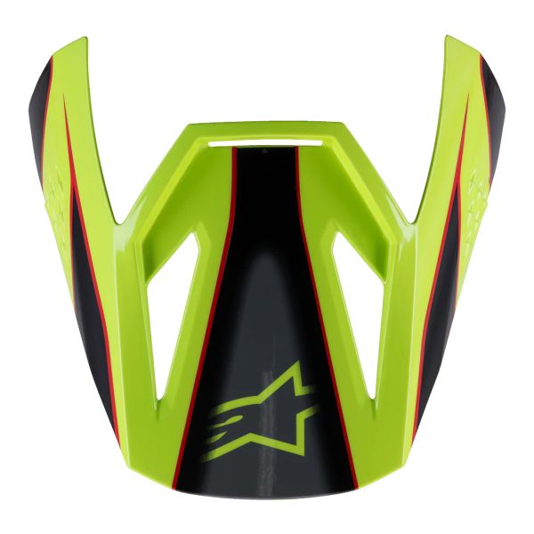 Helmet Spares Alpinestars S-M3 Fray Visor Red Yellow Fluo Black Glossy Helmet Spares Alpinestars S-M3 Fray Visor Red Yellow Fluo Black Glossy