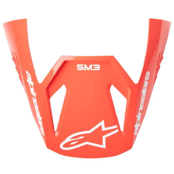 Helmet Spares Alpinestars S-M3 Radium Visor Black Red Fluo White Glossy