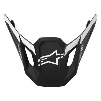 Helmet Spares Alpinestars S-M7 Dasher Visor Black White Matt Helmet Spares Alpinestars S-M7 Dasher Visor Black White Matt