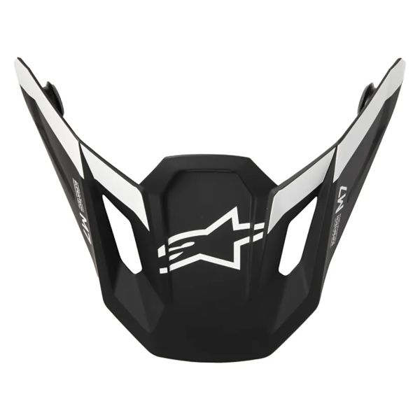 Helmet Spares Alpinestars S-M7 Dasher Visor Black White Matt Helmet Spares Alpinestars S-M7 Dasher Visor Black White Matt