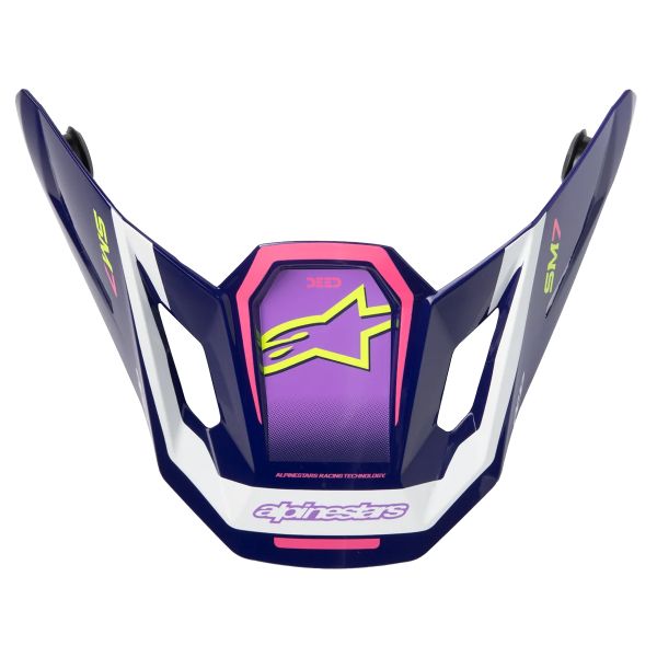 Helmet Spares Alpinestars S-M7 Deed Visor Purple Pink Glossy Helmet Spares Alpinestars S-M7 Deed Visor Purple Pink Glossy