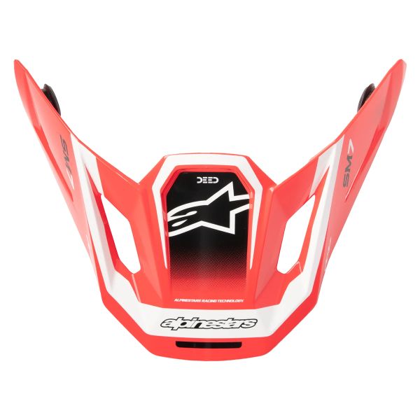 Helmet Spares Alpinestars S-M7 Deed Visor Red Black White Glossy Helmet Spares Alpinestars S-M7 Deed Visor Red Black White Glossy