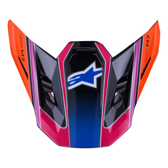 Helmet Spares Alpinestars S-M7 Fuse Visor Blue Purple Pink Glossy Helmet Spares Alpinestars S-M7 Fuse Visor Blue Purple Pink Glossy