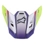 Helmet Spares Alpinestars S-M7 Fuse Visor Wh Yellow Fluo Purple Glossy