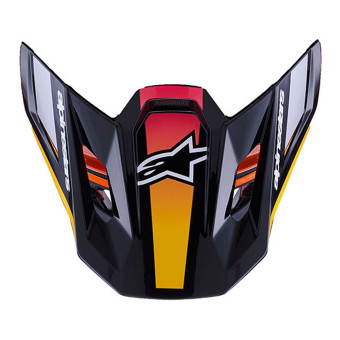 Helmet Spares Alpinestars S-M7 Rise Visor Black Yellow Pink Glossy Helmet Spares Alpinestars S-M7 Rise Visor Black Yellow Pink Glossy