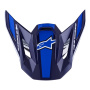 Helmet Spares Alpinestars S-M7 Rise Visor Blue White Glossy