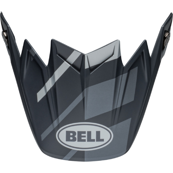 Helmet Spares Bell Moto-9S Flex Banshee Satin Black Silver peak