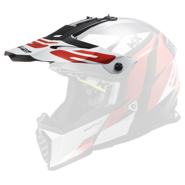 Helmet Spares LS2 Fast Evo MX437 Strike peak