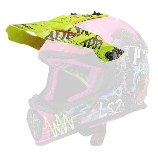 Helmet Spares LS2 Fast II Mini MX437 Gorilla peak