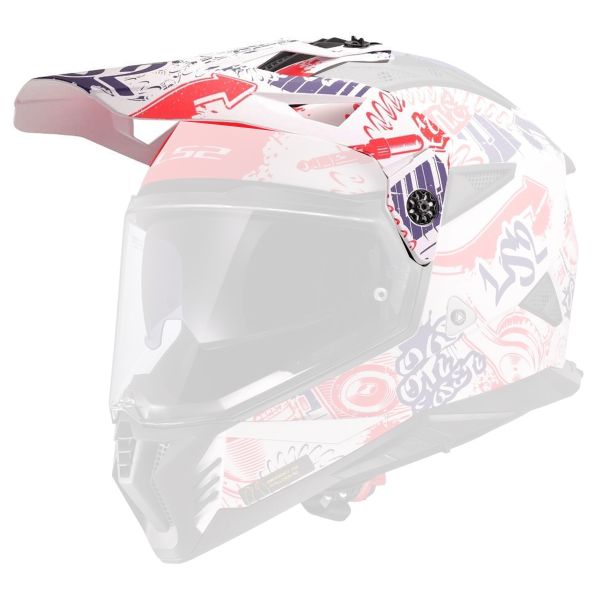 Helmet Spares LS2 Pioneer II MX702 Fantasy peak