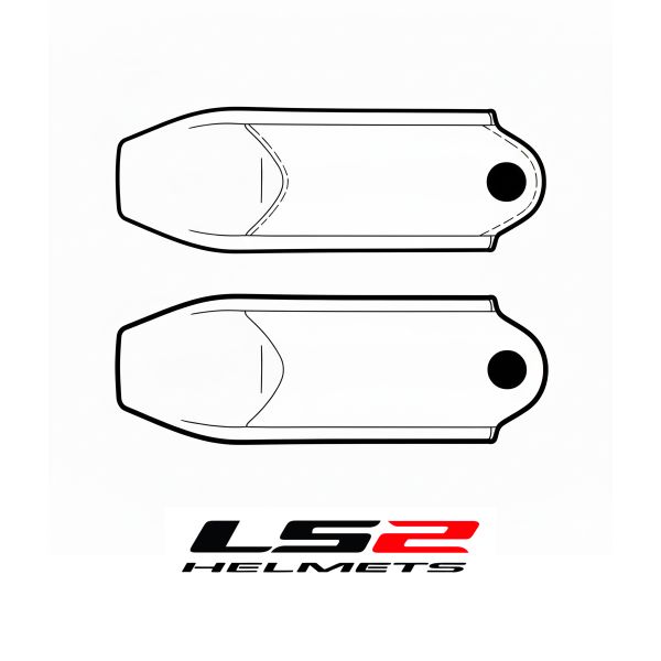 Helmet Spares LS2 Chinstrap Cover Kid FF812