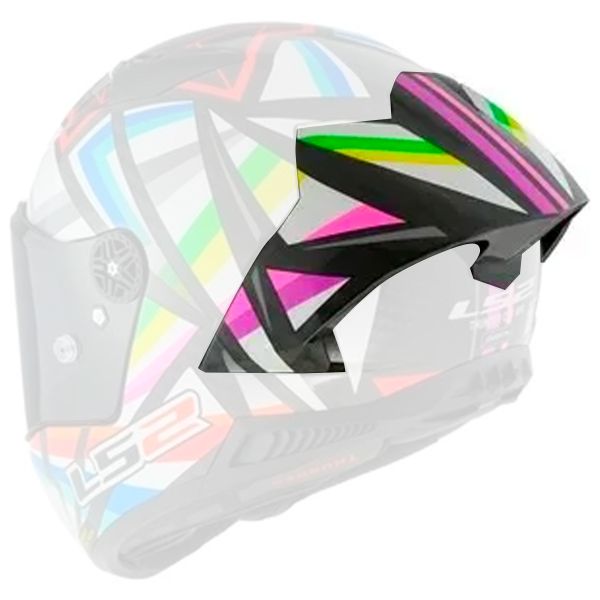 Helmet Spares LS2 Spoiler Thunder C GP Flash Black FF805