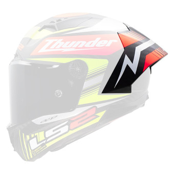 Helmet Spares LS2 Spoiler Thunder GP Aero Replica Black FF805 Helmet Spares LS2 Spoiler Thunder GP Aero Replica Black FF805