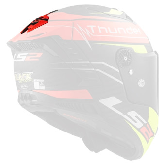 Helmet Spares LS2 Rear Ventilation Thunder C Attack Matt Red H-V Yellow FF805 Helmet Spares LS2 Rear Ventilation Thunder C Attack Matt Red H-V Yellow FF805