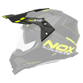 Helmet Spares NOX N312 Drone cap black matte yellow Helmet Spares NOX N312 Drone cap black matte yellow