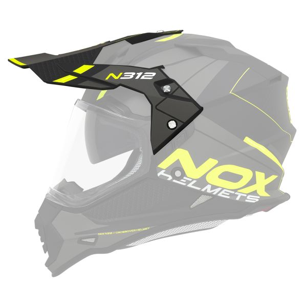 Helmet Spares NOX N312 Drone cap black matte yellow