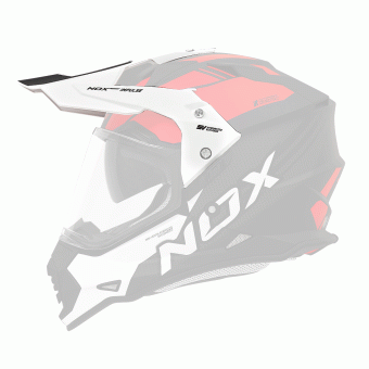 Helmet Spares NOX N312 Impulse cap white red