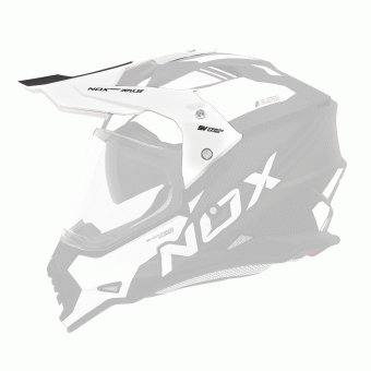 Helmet Spares NOX N312 Impulse matte black white cap