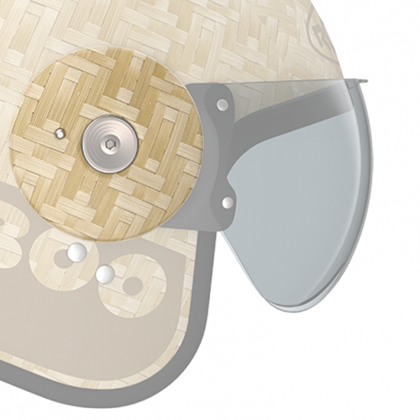 Helmet Spares Roof Bamboo side plates + screws RO15