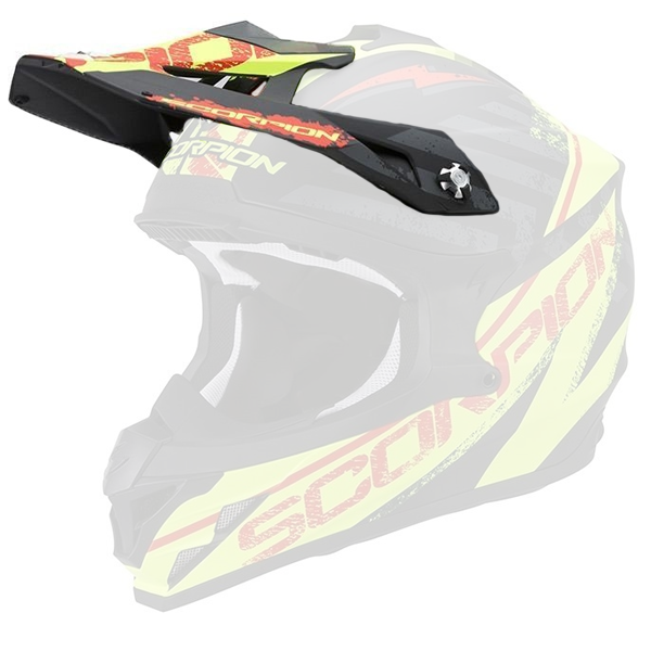 Helmet Spares Scorpion Peak VX-15 Evo Gamma Matt Black Fluo Yellow