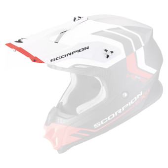 Helmet Spares Scorpion VX-16 Peak - VX-16 Evo Air Fusion Matt Black Red