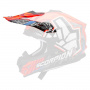 Helmet Spares Scorpion VX-16 Evo Air Rok Bagaros Black Red peak