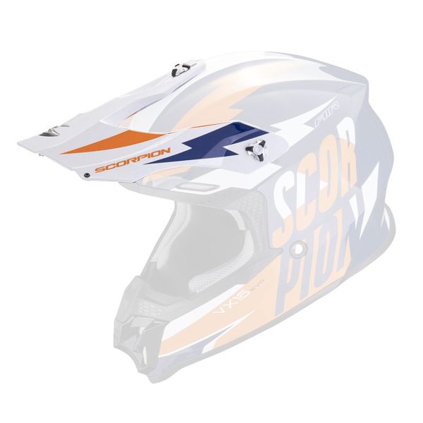 Helmet Spares Scorpion VX-16 Peak - VX-16 Evo Air Slanter Blue Orange