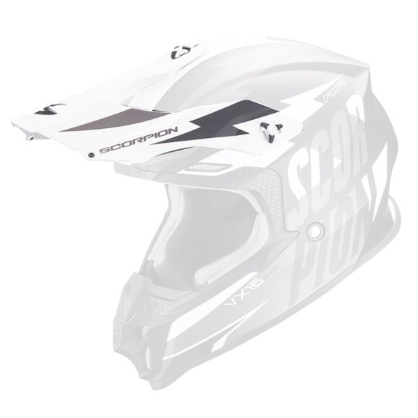 Helmet Spares Scorpion VX-16 Peak - VX-16 Evo Air Slanter Matt Black Silver