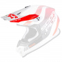 Helmet Spares Scorpion VX-16 peak - VX-16 Evo Air Soul White Red