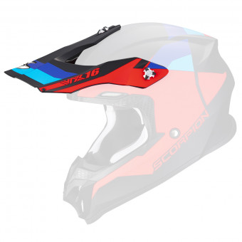 Helmet Spares Scorpion VX-16 Evo Air Spectrum Matt Black Red Blue Cap Helmet Spares Scorpion VX-16 Evo Air Spectrum Matt Black Red Blue Cap