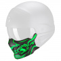Helmet Spares Scorpion Exo Combat Evo Samurai Matt Black Green Mask