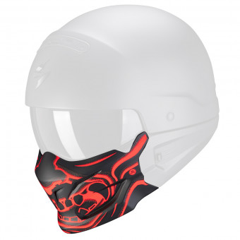 Helmet Spares Scorpion Exo Combat Evo Samurai Matt Black Red Mask