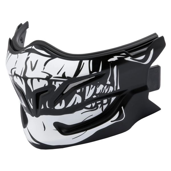 Helmet Spares Scorpion Exo Combat II Matt Black White Mask