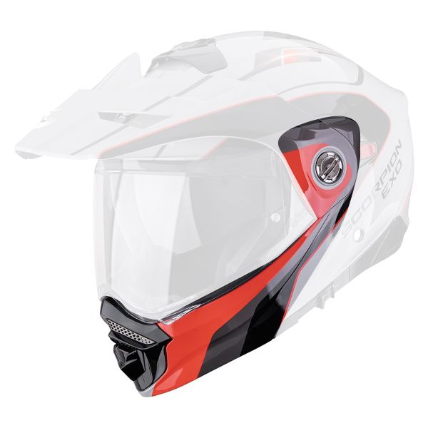 Helmet Spares Scorpion ADX-2 Kamps Grey Red chinstrap