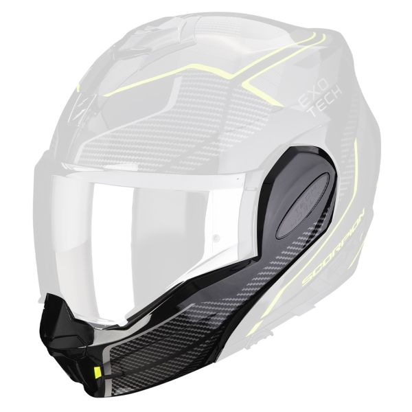Helmet Spares Scorpion Chin strap Exo Tech Evo Animo Black Neon Yellow
