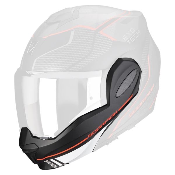Helmet Spares Scorpion Exo Tech Evo Animo Matt Black Red chinstrap