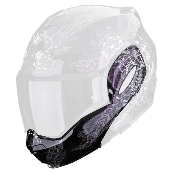 Helmet Spares Scorpion Exo Tech Evo Dream Black Chameleon chinstrap